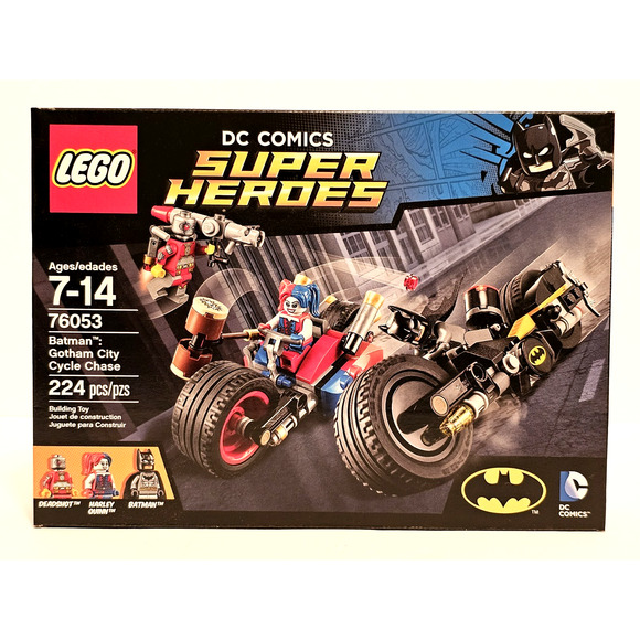 BATMAN GOTHAM CITY CYCLE CHASE Dc SuperHeroes LEGO Set #76053 NEW Sealed RETIRED - Picture 1 of 14